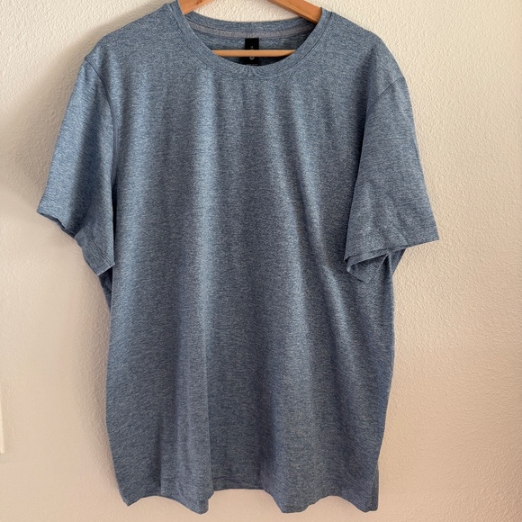 Lululemon Soft Jersey Short Sleeve T-Shirt Men’s XL Blue Athleisure Gymwear EUC - Picture 1 of 5